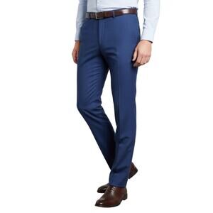 Penguin by Munsingwear Dress Pants Men’s 42x36 Blue Flat Front Wool Blend NWT